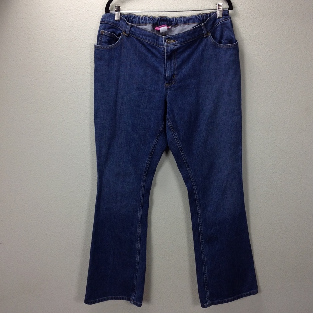 Liz Lange Elastic Waist Maternity Straight Jeans - Picture 5 of 6